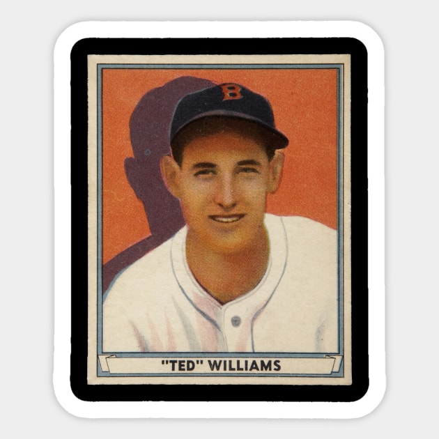 Ted Williams 1941 Play Ball Sticker by BlackBoxHobby